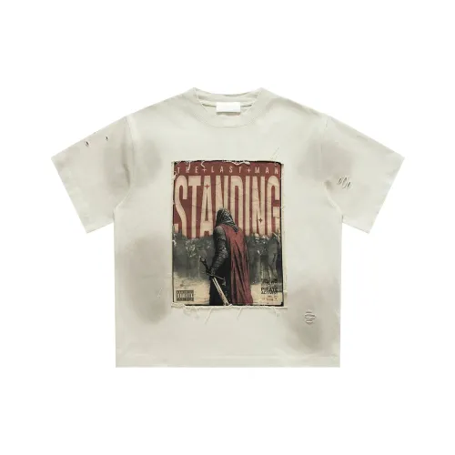 YIMAI Summer 100% Cotton Short Sleeved T Shirt Digital Direct Injection Unisex Emphasize Craft