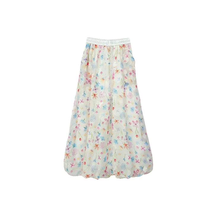 KYKW Casual Long Skirt Women's Multicolor-1