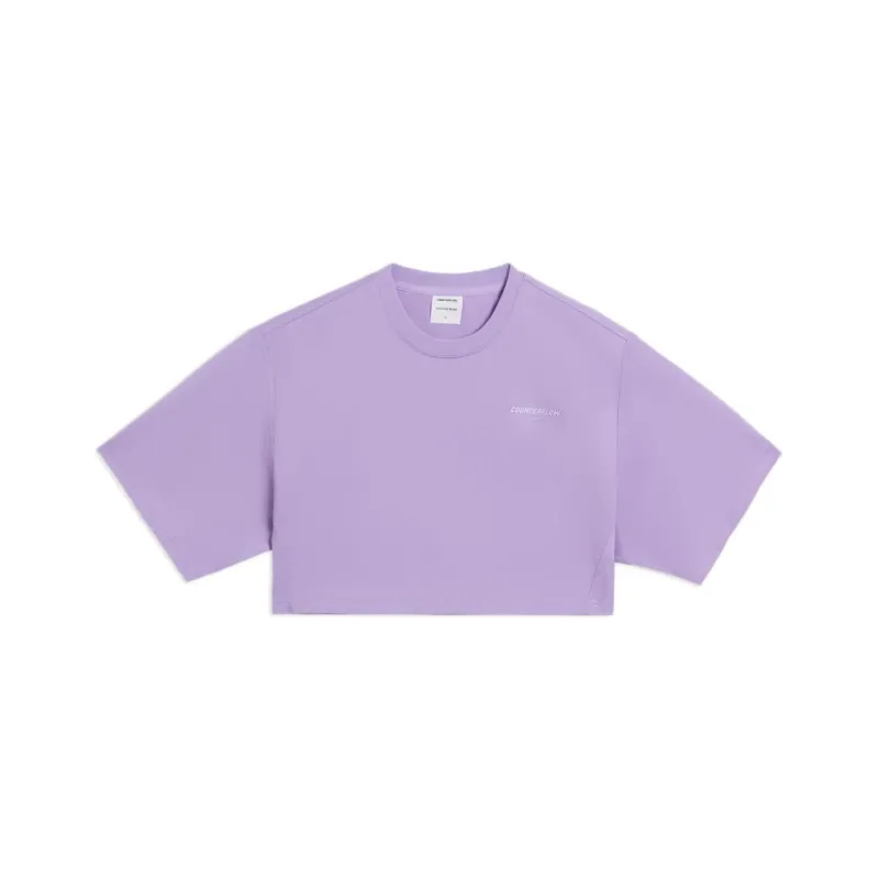 LINING CF Tracing Crop Tops Women's Light Blue Purple-0