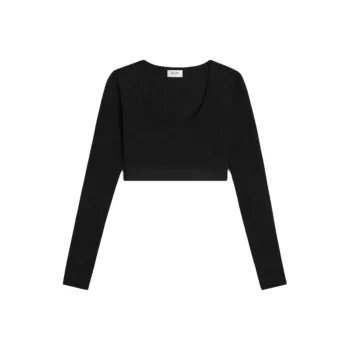 CELINE SS25 Crop Top Women's Black