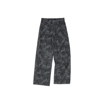 COUNTRY MOMENT Casual Pants Unisex Black Gray