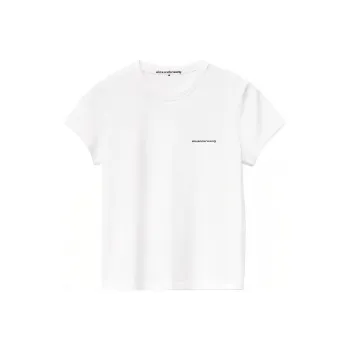 Alexander Wang Shrunken Logo T shirt