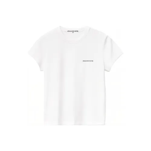 Alexander Wang Shrunken Logo T shirt
