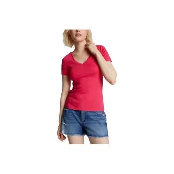 Tommy Hilfiger Favorite V-Neck T-Shirt T-Shirts & Polos Pink Splendor T-Shirt Women's Pink