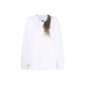 MM6 Maison Margiela Hair-print Cotton Sweatshirt
