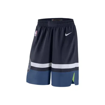 Nike NBA Collaboration Minnesota Timberwolves Icon Edition Swingman Basketball Shorts Men's Marine Blue