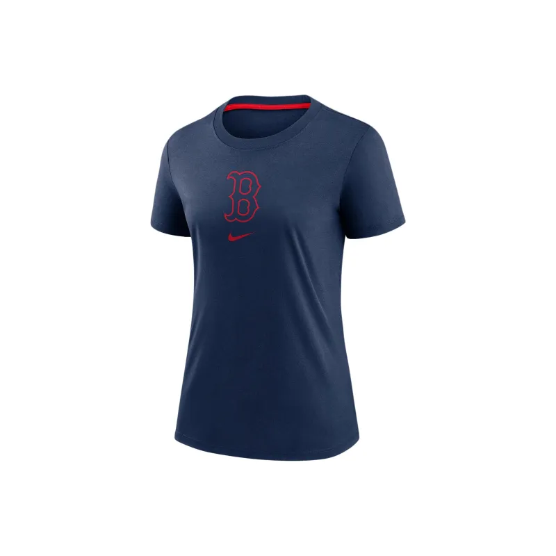 Nike Boston Red Sox Authentic Collection Early Work Women's Nike Mlb T Shirt-0