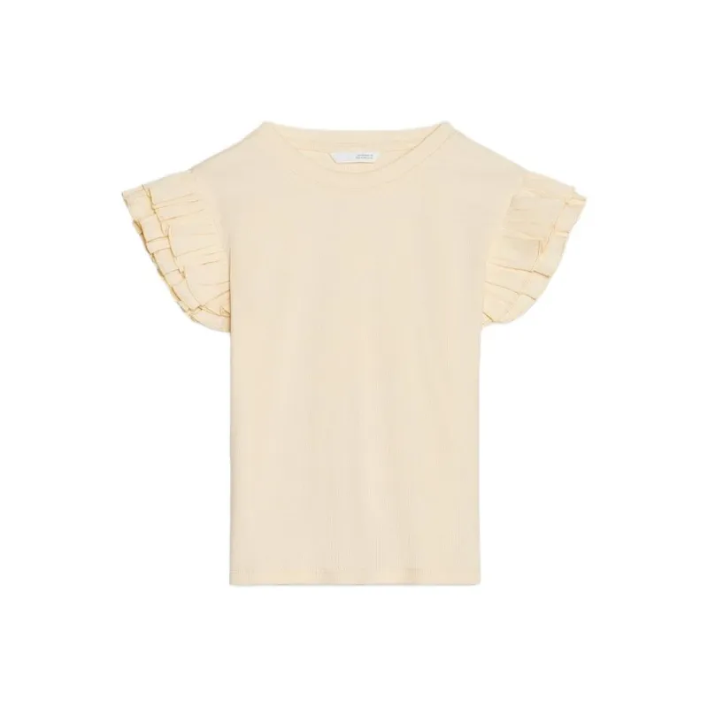 ZARA T Shirts Women's Yellow-0