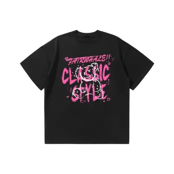 FAIRWHALE Drop Shoulder Sleeve T Shirt Unisex