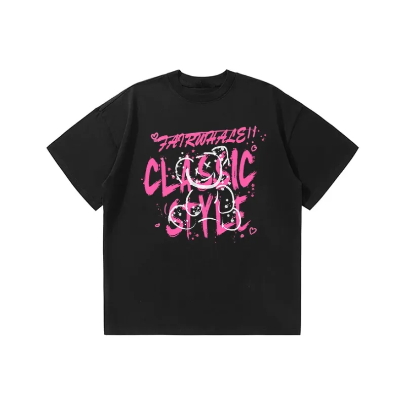 FAIRWHALE Drop Shoulder Sleeve T Shirt Unisex-0