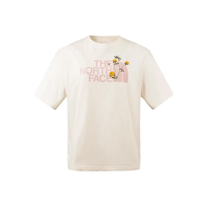 THE NORTH FACE Drop Shoulder Sleeve T Shirt Women's Ecru-0
