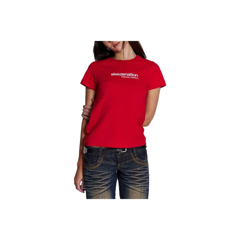 Jaded London T-Shirt Women's Red-0