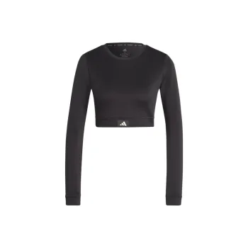 Adidas Free Shipping With AdiClub Sports Club Long Sleeve Crop Tee
