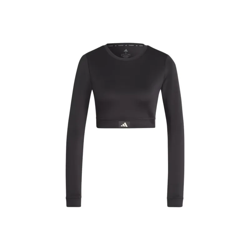 Adidas Free Shipping With AdiClub Sports Club Long Sleeve Crop Tee-0