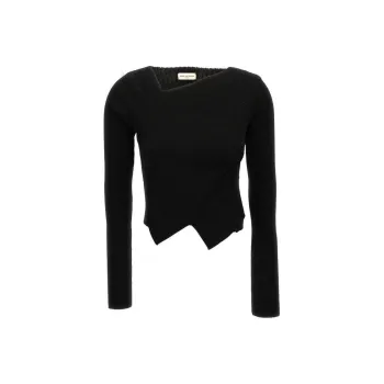 DRIES VAN NOTEN Teanne Asymmetrical-Neckline Jumper
