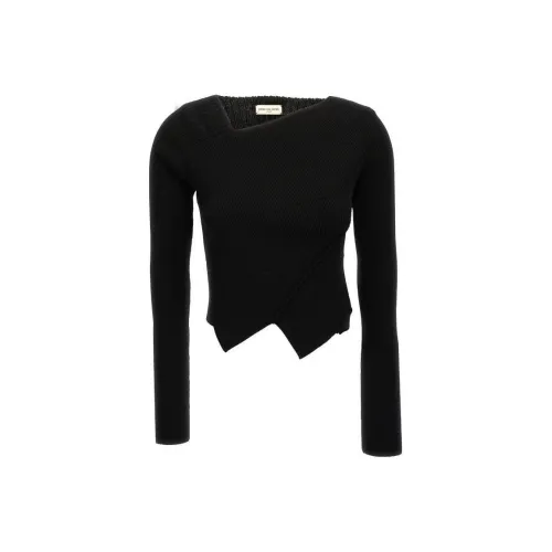 DRIES VAN NOTEN Teanne Asymmetrical-Neckline Jumper