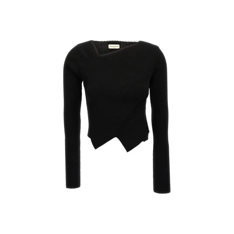 DRIES VAN NOTEN Teanne Asymmetrical Neckline Jumper-0