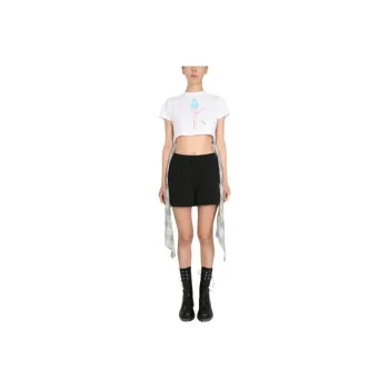 Opening Ceremony Hybrid Crewneck Cropped T-Shirt