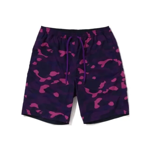 A BATHING APE Color Camo Shark Reversible Shorts