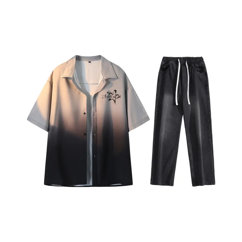 A.X.S.K Shirt Matching Set Unisex-23