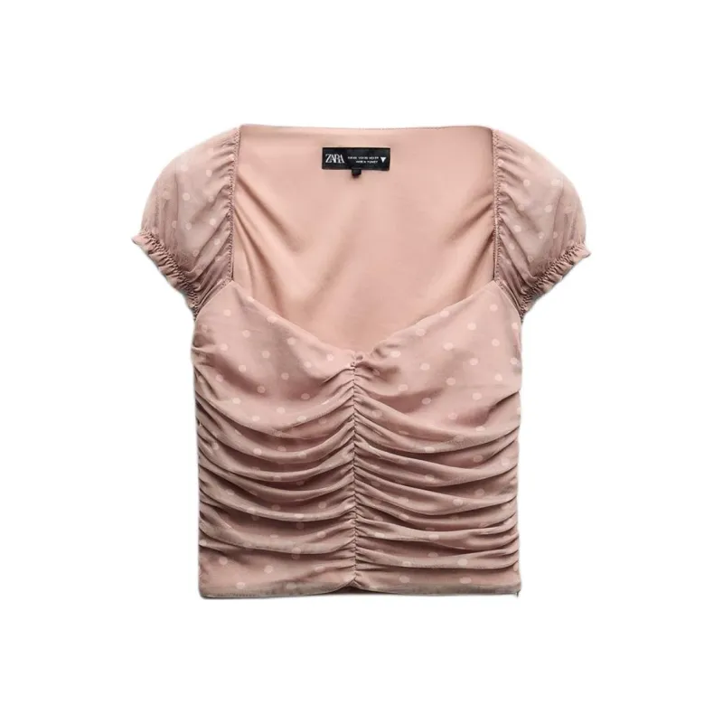 ZARA T-Shirts Women's Tan-0