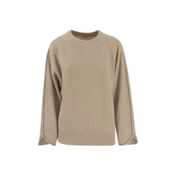 Brunello Cucinelli Ribbed Roundneck Knitted Jumper