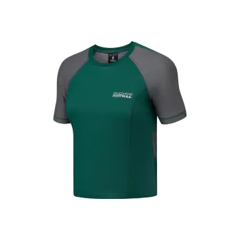 Skechers T Shirt Women's Yellow Pine Green 02A2