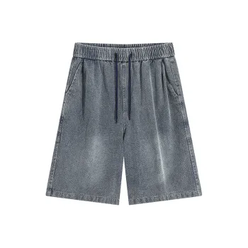 WOLF CODE Denim Shorts Unisex Blue