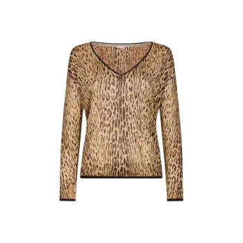 LIU·JO Leopard jacquard Top
