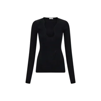 Ferragamo Rippled neckline Sweater