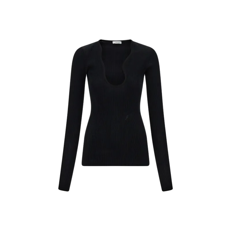 Ferragamo Rippled neckline Sweater-0
