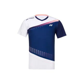 YONEX Badminton Jersey Men's White Navy Blue