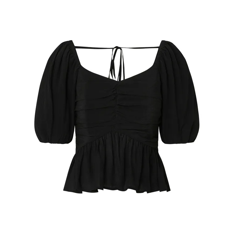 MO&CO Crop Tops Women's Black-0