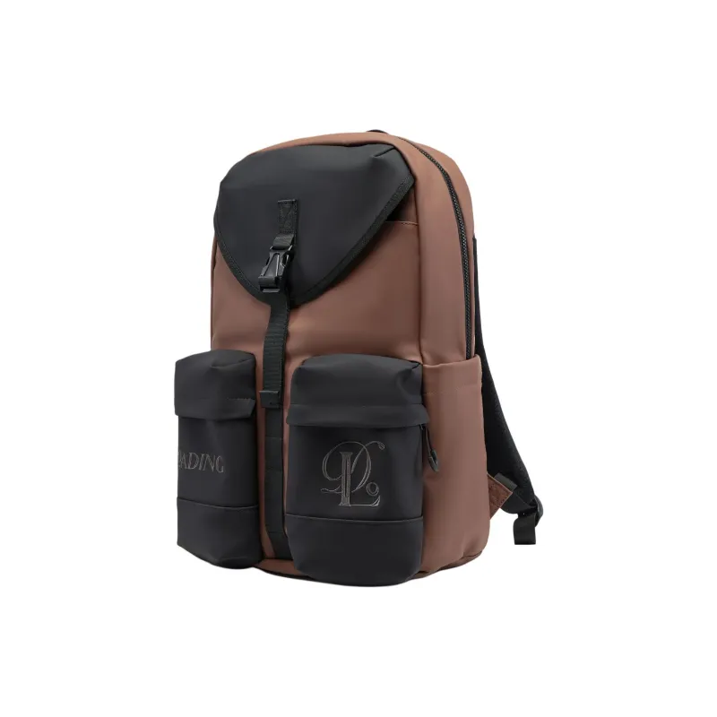 LiNing Polyurethane Backpack Regular Unisex Umber & Black-1