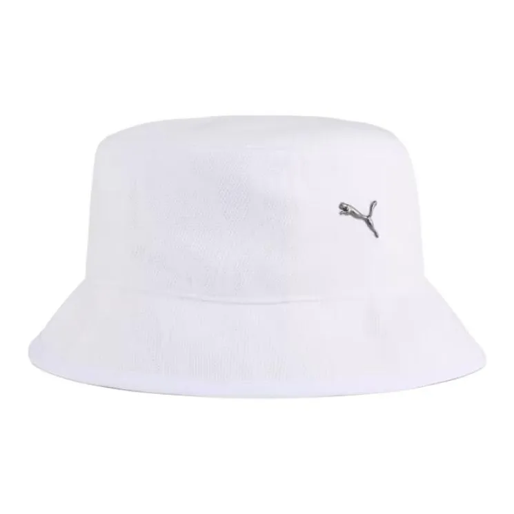 PUMA Polyester Bucket Hats Unisex White-0