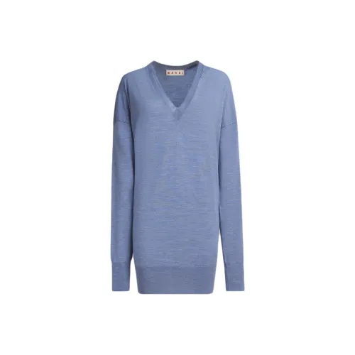 MARNI V Neck Oversized Jumper