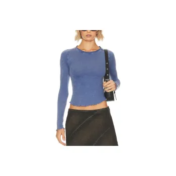 FREE PEOPLE Regular T-Shirt Women's Blue