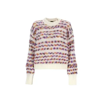 PINKO Logo Plaque Intarsia Knitted Jumper