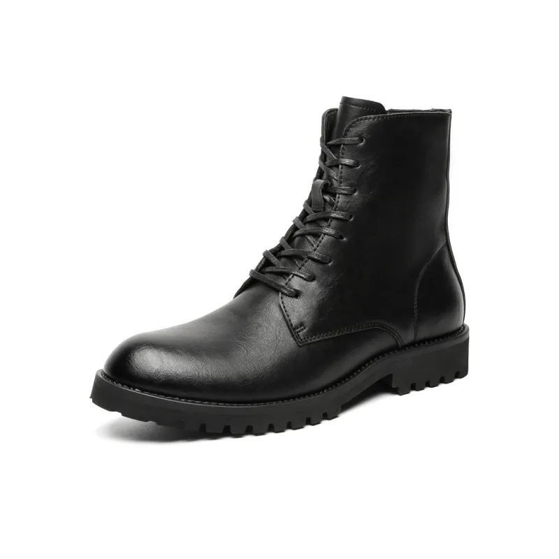 GIGIRYO Slip Resistant, Abrasion Resistant, Waterproof High Top Casual Shoes Men's Black-1