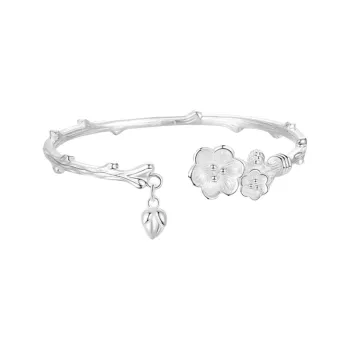 VIVIWELL S999 Fine Silver Sterling Silver Bracelets Women's