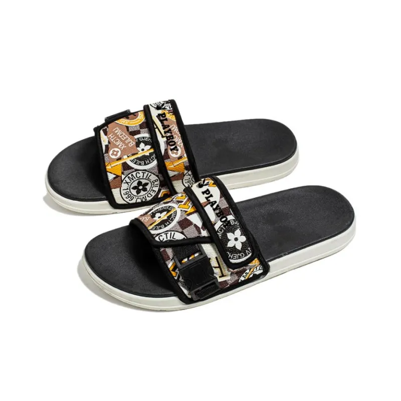 Playboy Slip Resistant, Odor Resistant, Abrasion Resistant, Quick Dry, Antibacterial Cushioning Slide Slippers Women's-6