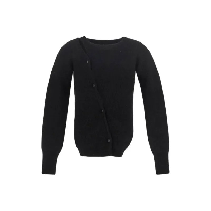 Jacquemus Cut Out Detailed Knitted T-Shirt-0