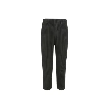 Homme Plissé Issey Miyake Basic Mid Rise Tapered Trousers