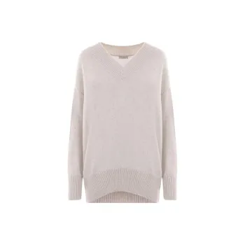 Brunello Cucinelli V Neck Sequin Embellished Knitted Jumper