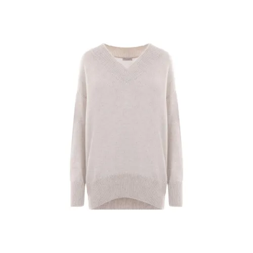 Brunello Cucinelli V Neck Sequin Embellished Knitted Jumper