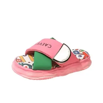REIHUNG Rubber Sole Sequins Quiet Abrasion Resistant Quick Dry Massage Cushioning Slide Slippers Women's