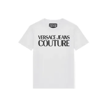VERSACE JEANS COUTURE Logo tape Cotton T shirt