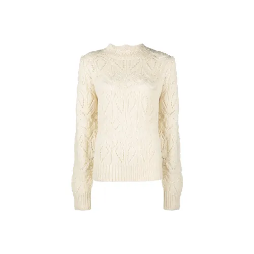 ISABEL MARANT FW22 Fitted Sweater Spring And Autumn Women's Beige Yellow