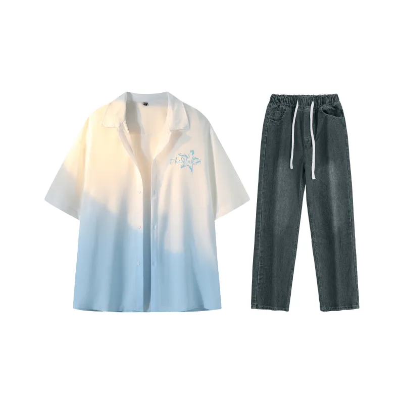 A.X.S.K Shirt Matching Set Unisex-54