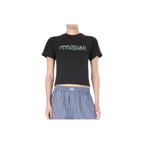 Ottolinger Fitted Puffy Logo T Shirt 'Black'
